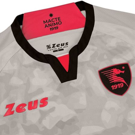 Tricou Barbati ZEUS Salernitana Maglia Special Castello Arechi Light Grey/Solar Red/Nero 527187 Maglia Special Castello Arechi imagine 5